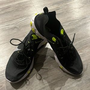 Size 13 - Nike React Element 55 Black White 2018 gently used